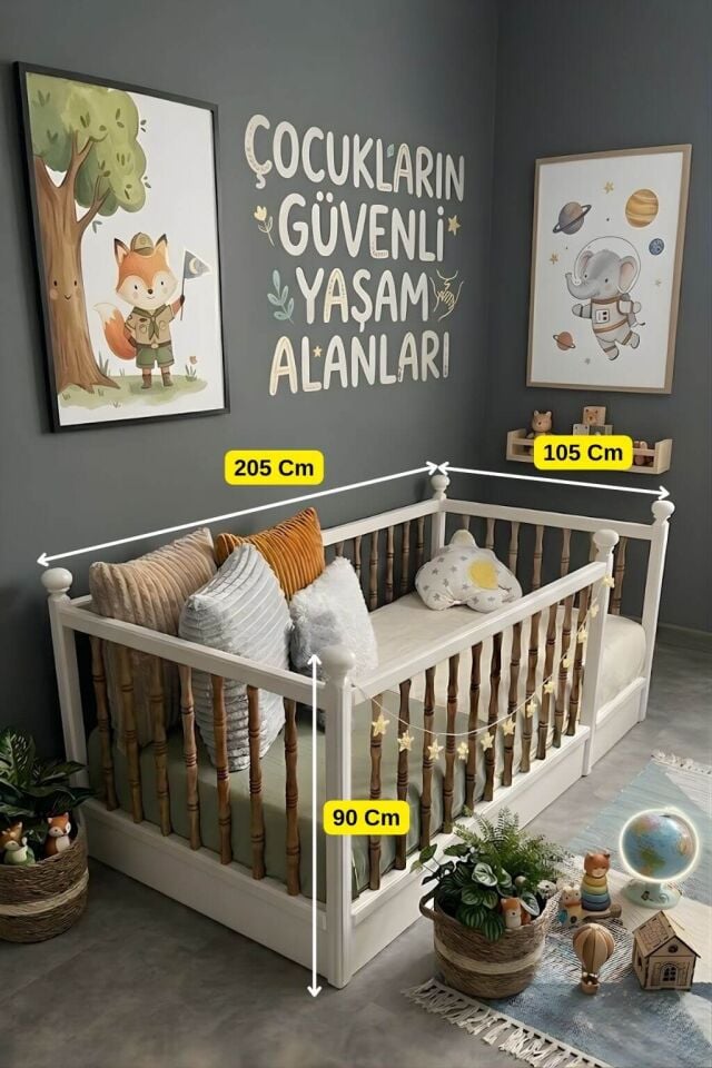 Montessori Yatak | Çocukların Güvenli Yaşam Alanı | MDF ve Ağaç Kalitesi