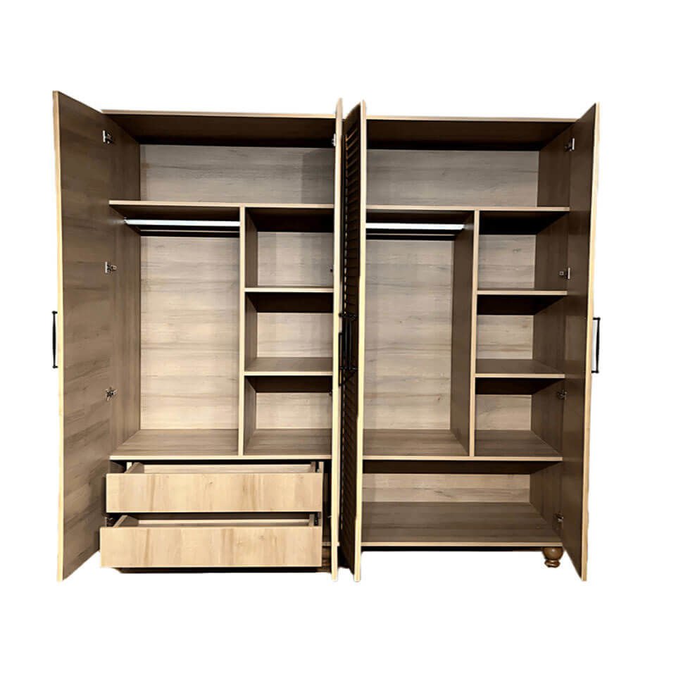 Ozan 4 Kapaklı Çekmeceli Dolap | MDF Gövde | Ağaç Ayaklar | Kalite ve Tasarımı Buluşturan Model