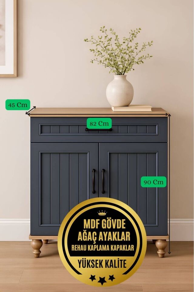 Ozan Kapaklı Şifonyer | MDF Gövde | Ağaç Ayaklar | Modern ve Kullanışlı Tasarım