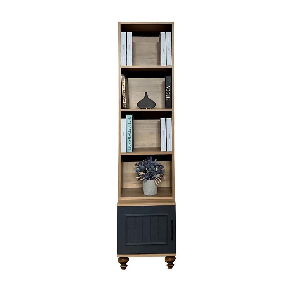 Ozan Komodin ve Kitaplık Set | MDF Gövde | Ağaç Ayaklar | Dekoratif ve Fonksiyonel Mobilya