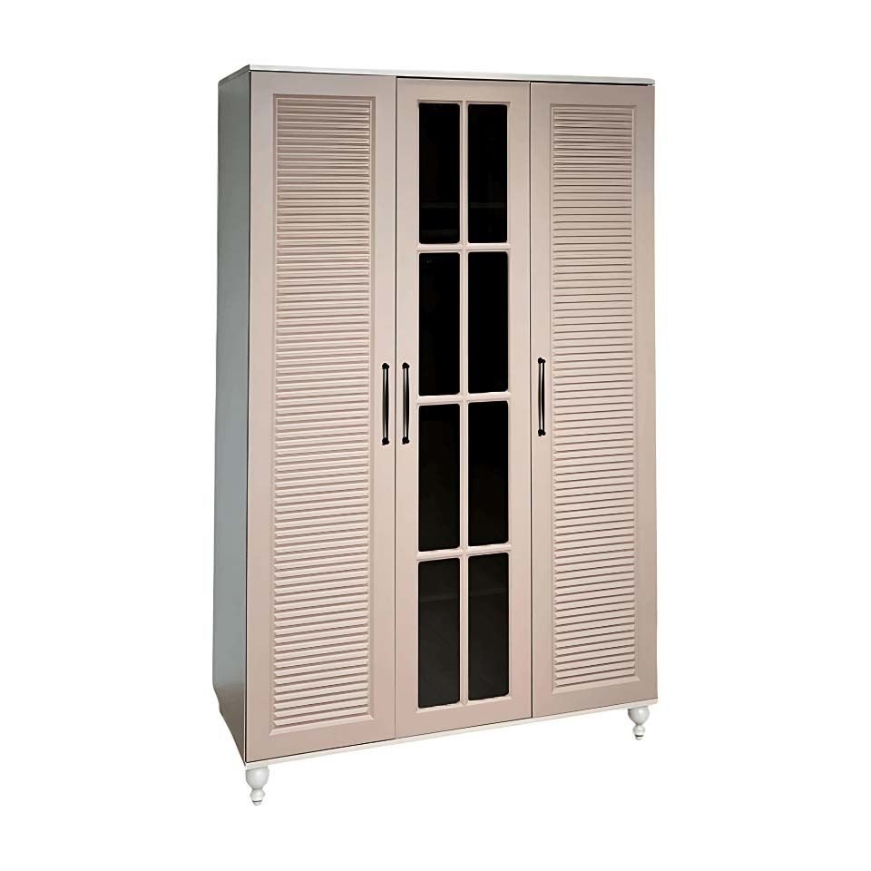 Masal 3 Kapaklı Çekmeceli Dolap | MDF Gövde | Ağaç Ayaklar | Zarif ve İşlevsel Detaylar