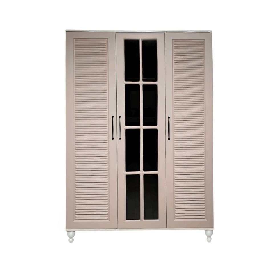 Masal 3 Kapaklı Dolap | MDF Gövde | Ağaç Ayaklar | Zarif ve İşlevsel Detaylar