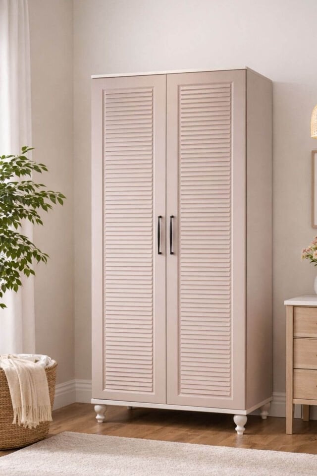 Masal 2 Kapaklı Dolap - Çekmeceli | MDF Gövde | Ağaç Ayaklar | Kalite ve Estetiği Buluşturan Model