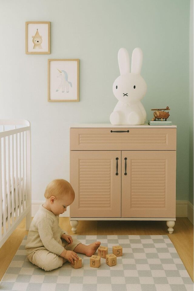 Masal Kapaklı Şifonyer | MDF Gövde | Ağaç Ayaklar | Zamansız Tasarım, Akıllı Depolama