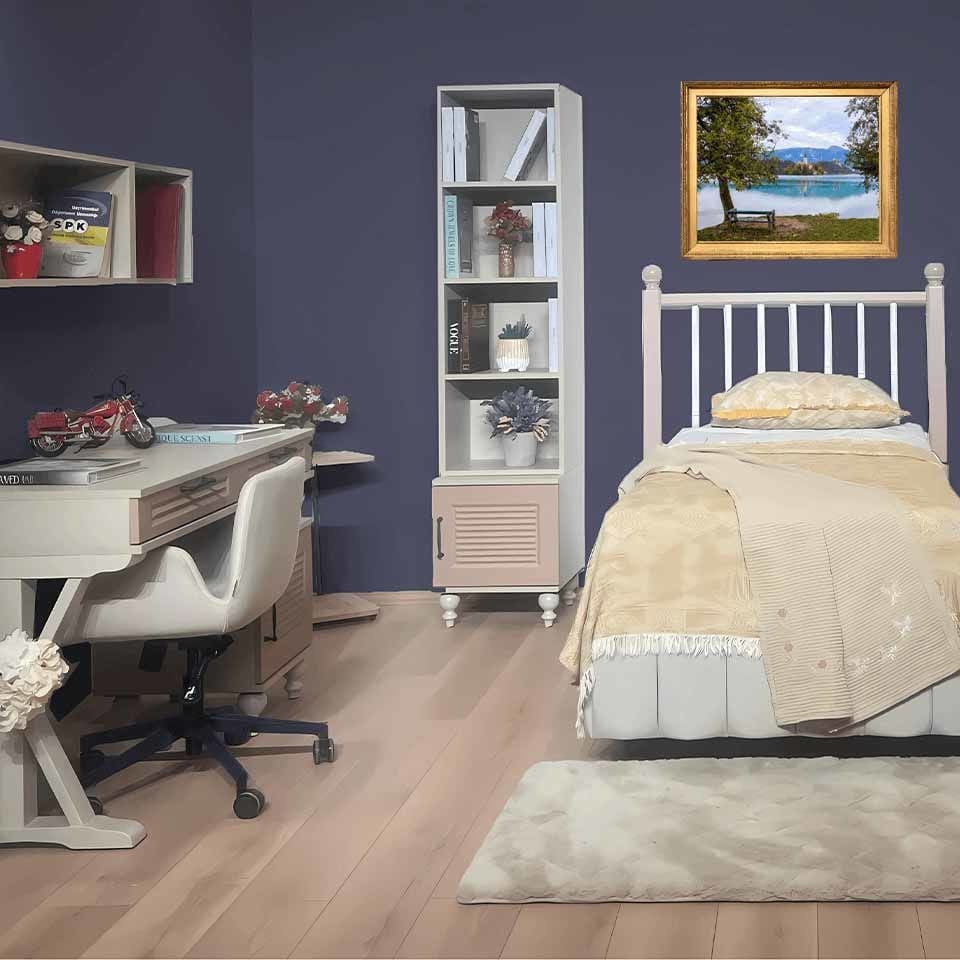 Masal Çalışma Masası | MDF Gövde | Ağaç Ayaklar | Estetik ve Pratik Çözüm