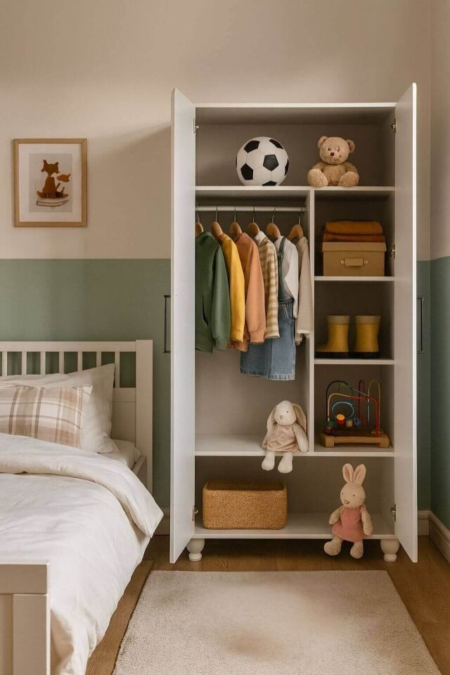 Alin 2 Kapaklı Dolap | MDF Gövde | Ağaç Ayaklar | Modern ve Kullanışlı Tasarım