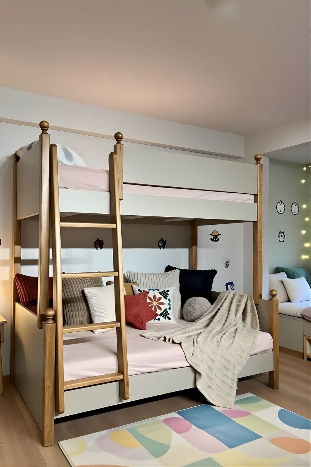 MDF Gövde ve Ağaç Ayaklı Ranza | Sağlam ve Modern Tasarım