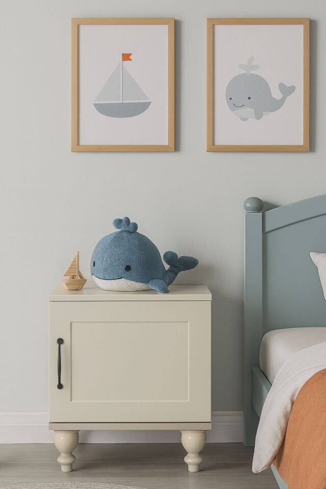 Alin Komodin | MDF Gövde | Ağaç Ayaklı