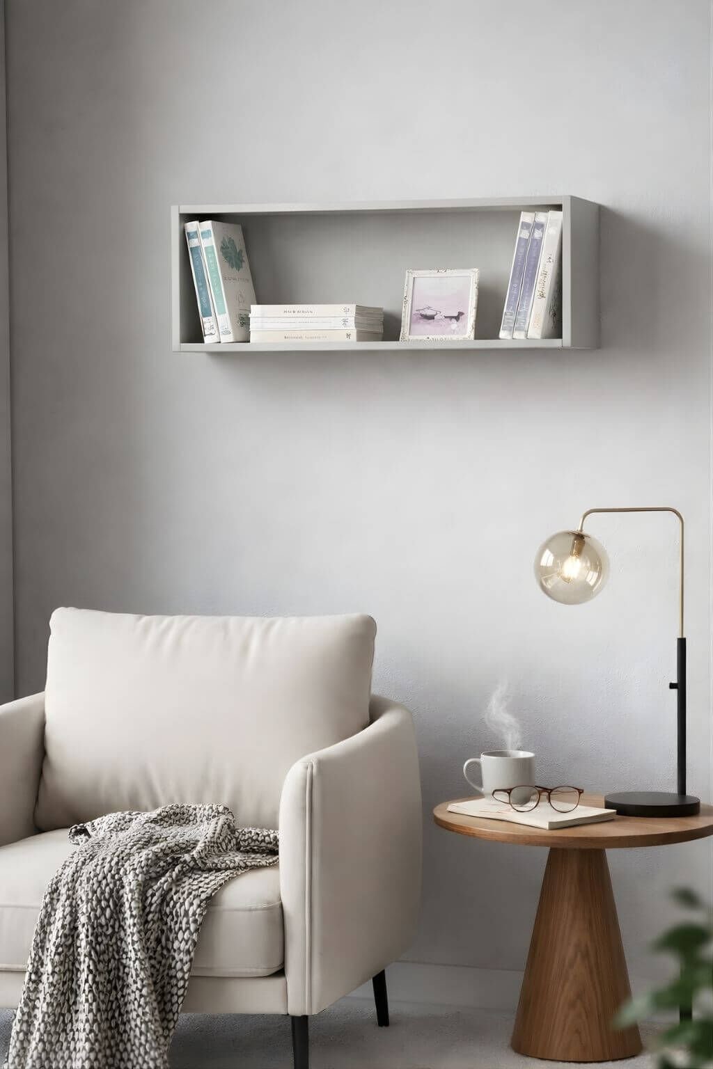 Modern Çalışma Masası Üstü Kutu | 80 CM Genişlik | Kumtaşı Renk | MDF