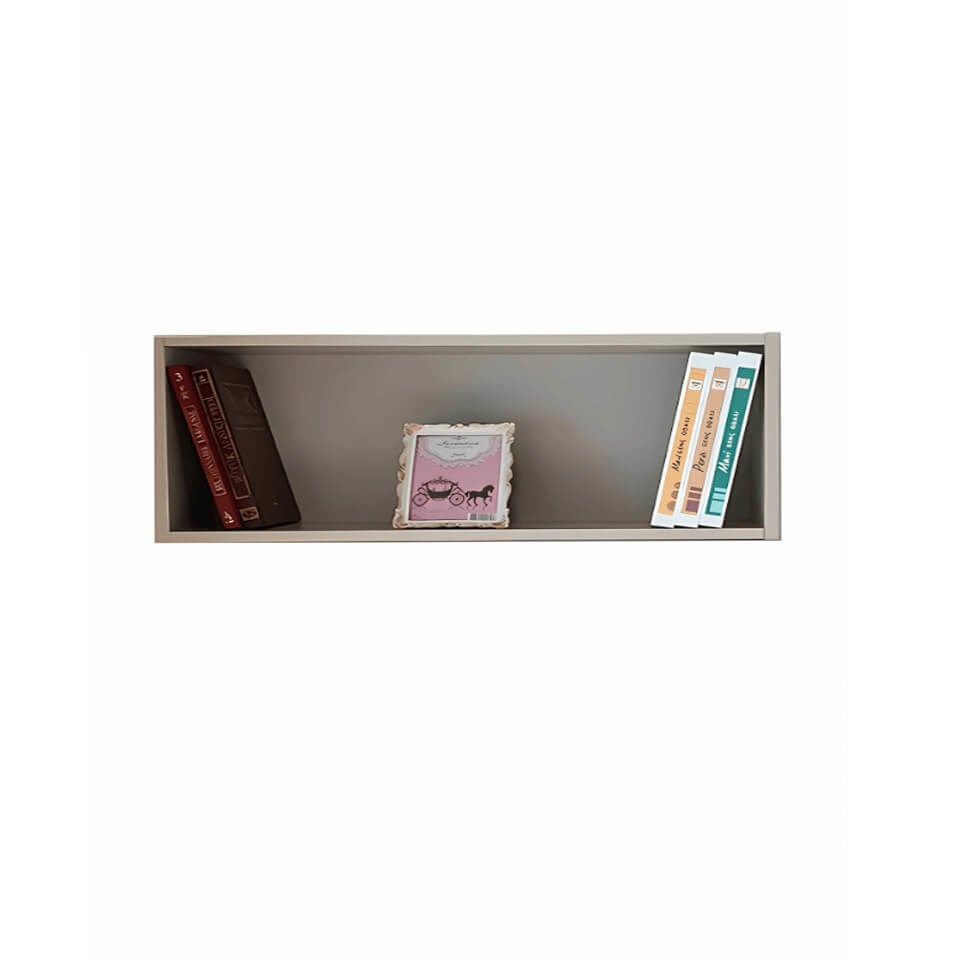 Modern Çalışma Masası Üstü Kutu | 80 CM Genişlik | Kumtaşı Renk | MDF