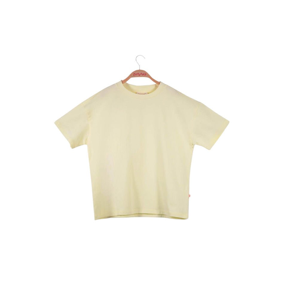 Kız Çocuk Oversıze T-Shirt-Sarı