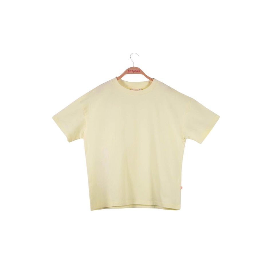 Kız Çocuk Oversıze T-Shirt-Sarı