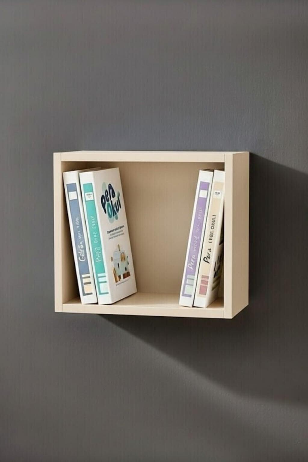 Kumtaşı Renk MDF Çalışma Masası Üstü Kutu – 40 CM | Dayanıklı ve Şık Düzenleyici