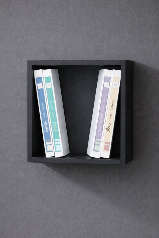 Antrasit Renk MDF Çalışma Masası Üstü Kutu – 40 CM | Dayanıklı ve Şık Düzenleyici